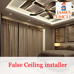 False Ceiling installer Mr. P. Mondal in Balurghat